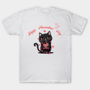 Happy Meowentines Day Funny Gift Cat Lover T-Shirt